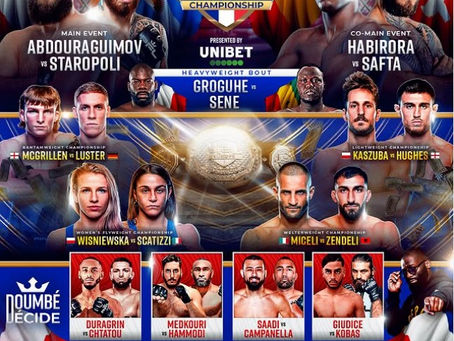 PFL Lyon : Toute la carte dévoilée !